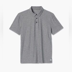 Vuori Men’s Strato Tech Performance Polo, Heather Gray, Size Large